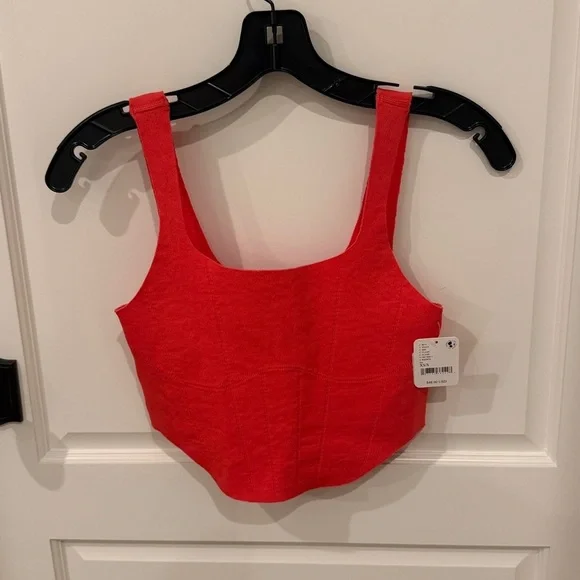 Free People Movement Strong Core Corset Crop - in Flame - Picture 3 of 3